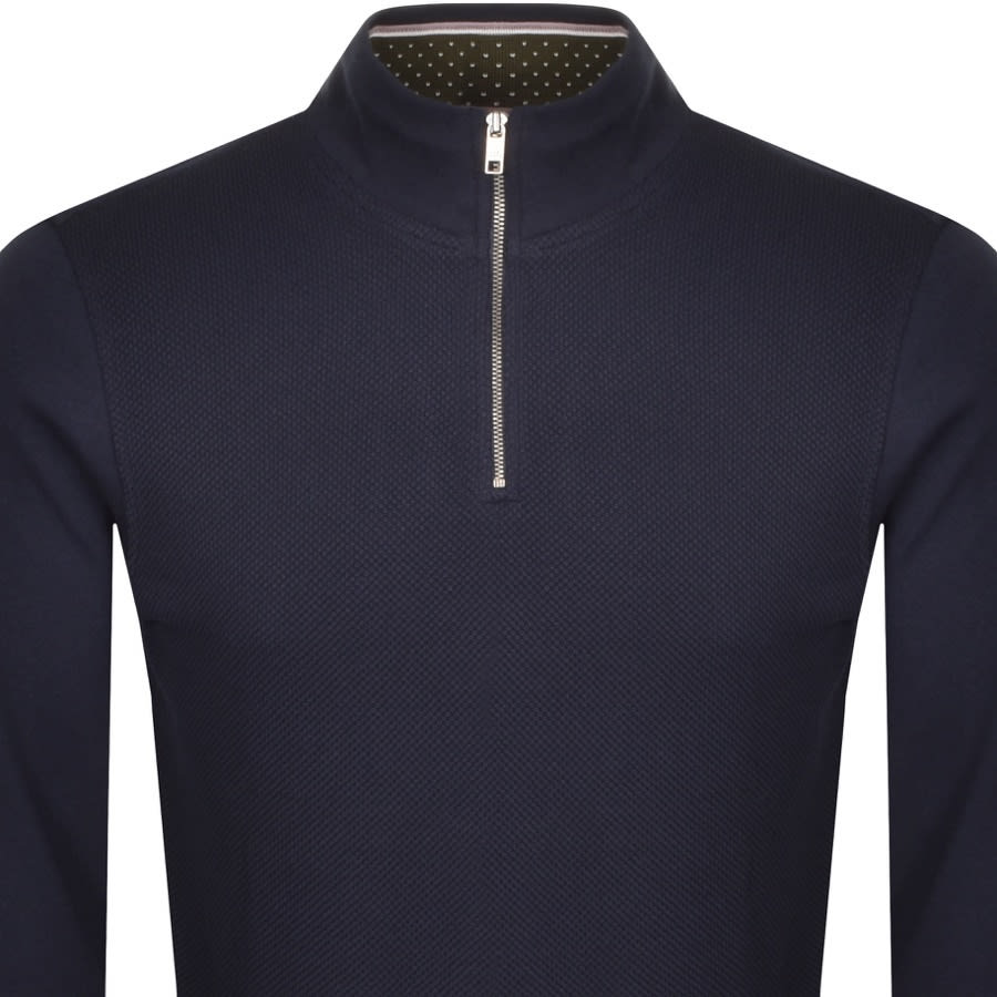 Alternative Image for ProductTed Baker Rebal Half Zip Sweatshirt Navy2